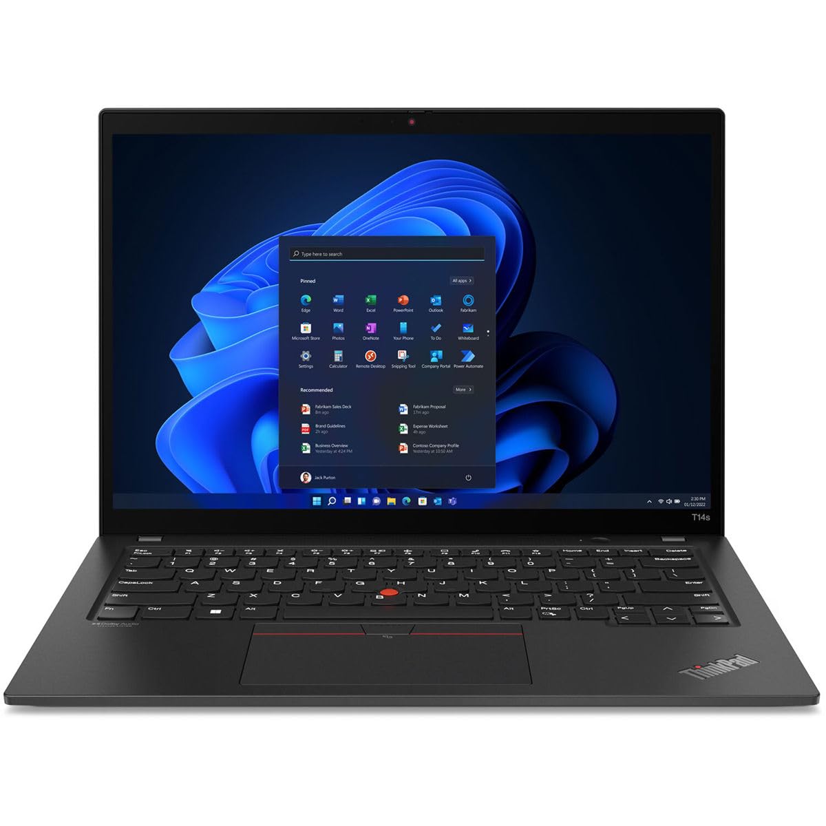 Lenovo ThinkPad T14s Gen 4 21F8004KUS Ordinateur portable 14" WUXGA AMD Ryzen 5 PRO 7540U 16 Go RAM 256 Go SSD Noir prof