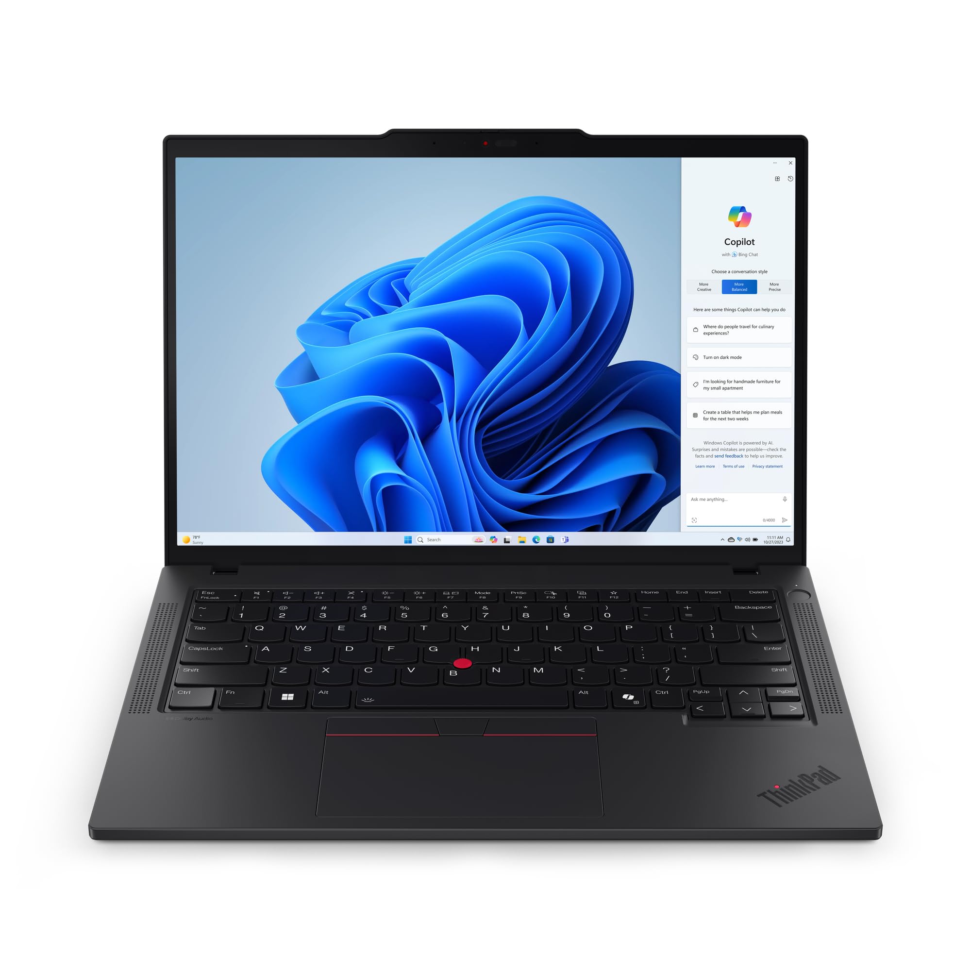 Lenovo ThinkPad T14 Gen 5 (AMD Ryzen™ 5 Pro 8540U) Ordinateur Portable 14" WUXGA 16 Go DDR5 512 Go - Performant, Résista